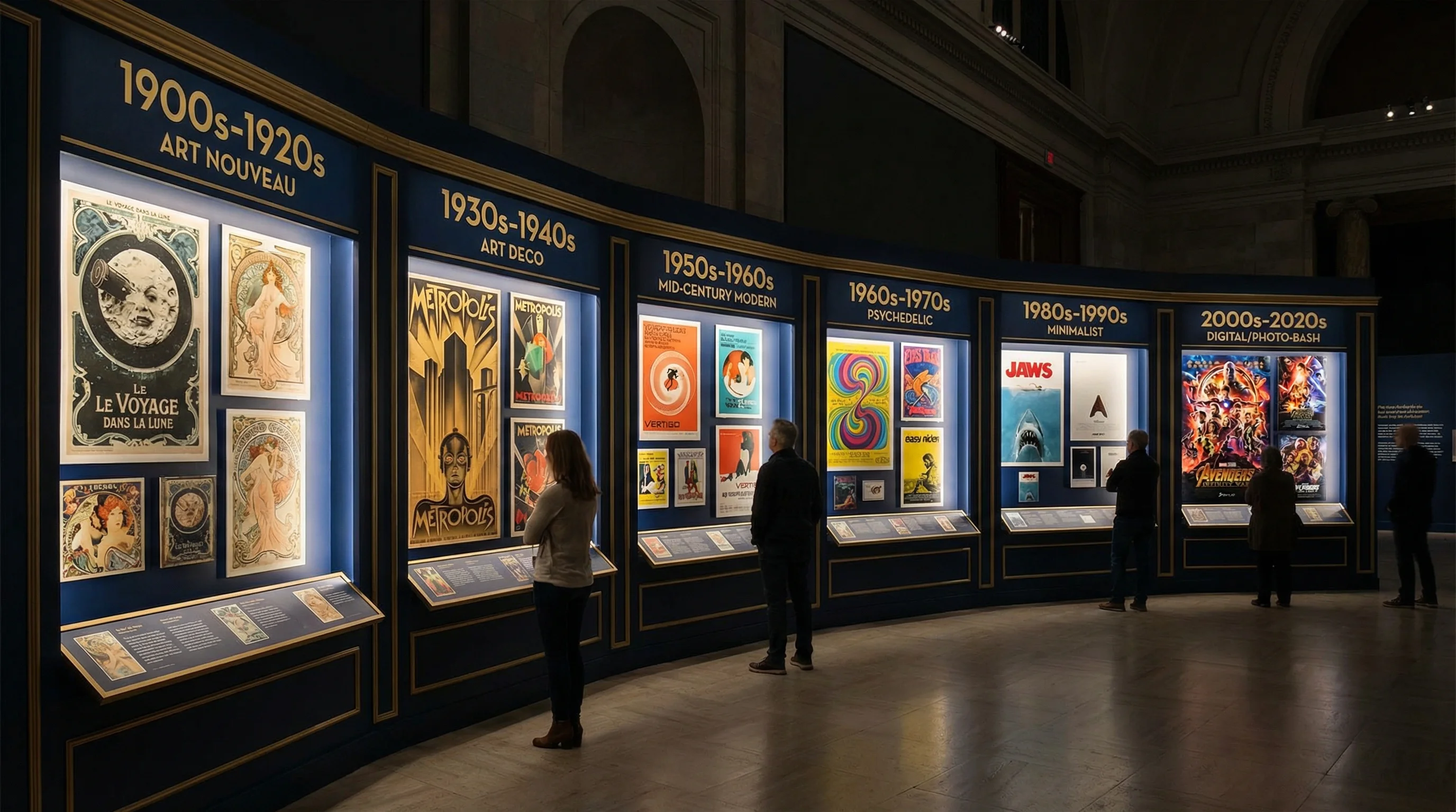 电影海报艺术发展史时间线展览从1900年代到2020年代